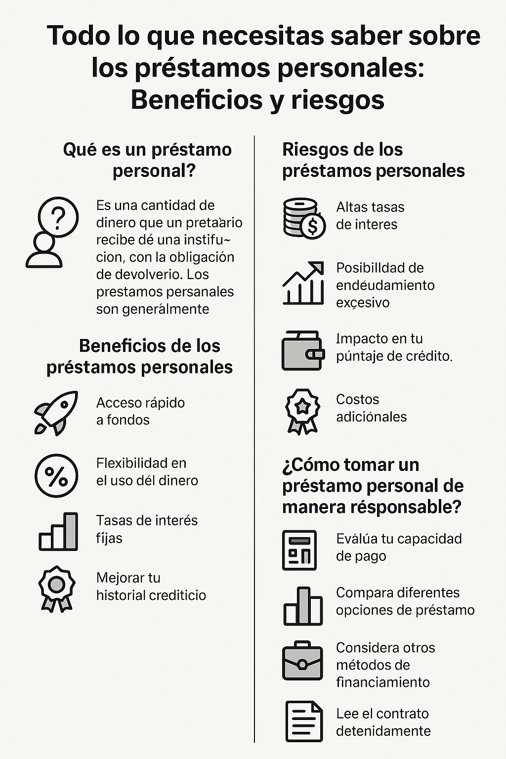 Todo lo que necesitas saber sobre los préstamos personales: Beneficios y riesgos 💳